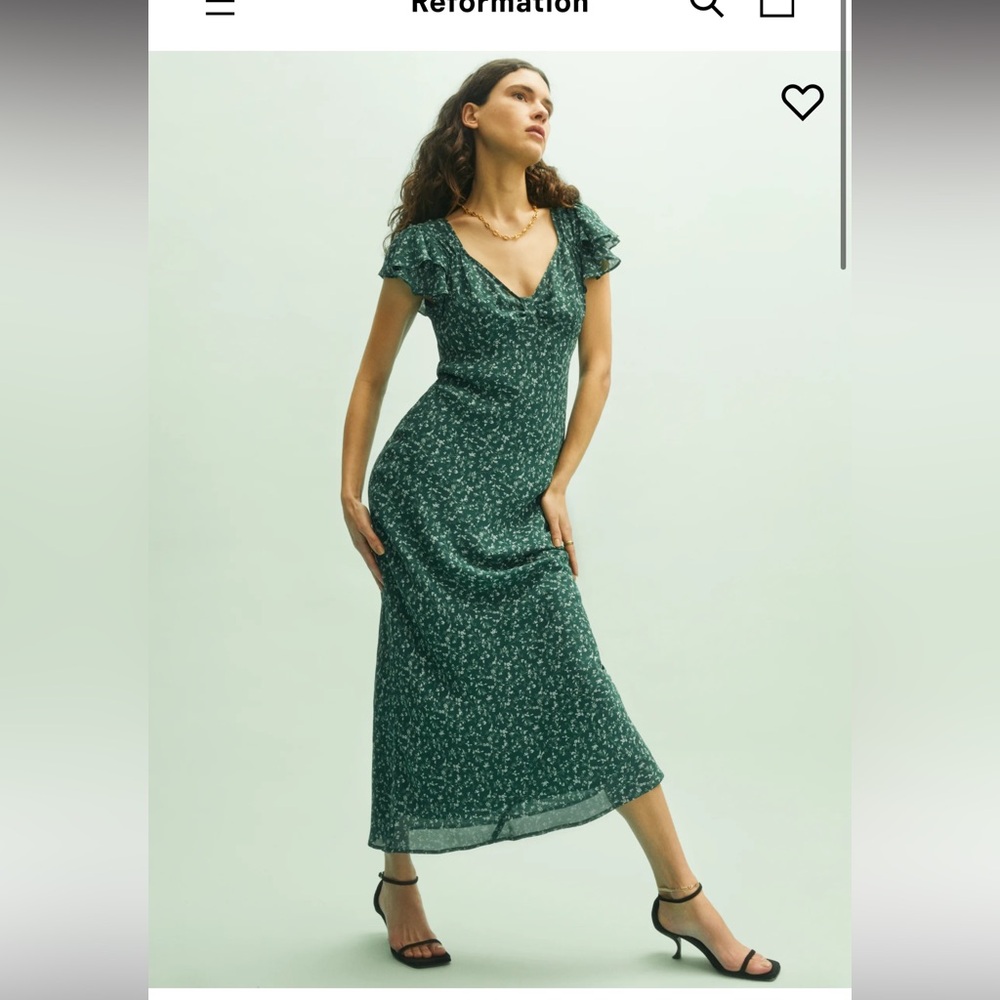 BRAND NWT Reformation Lisola Dress in Rosemarie